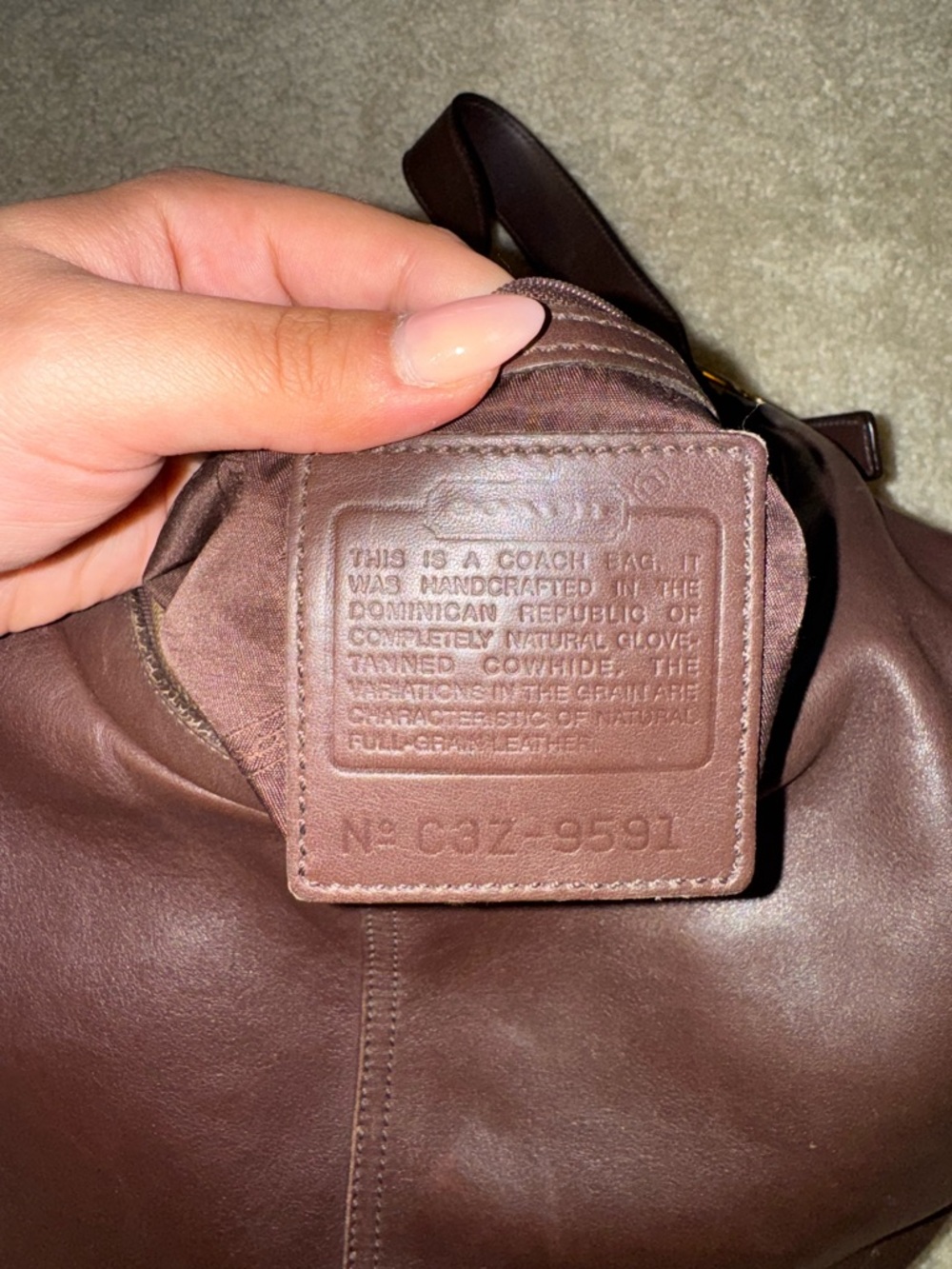 Coach Brown Leather Hobo Shoulder Bag - Picture 3 of 5